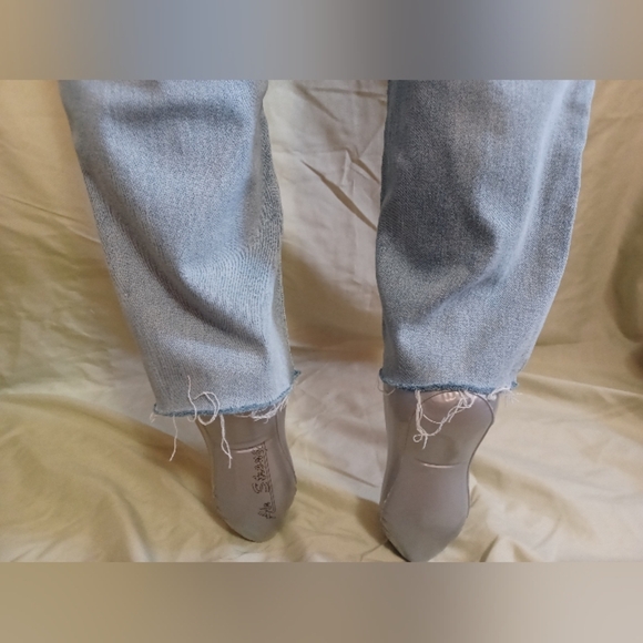 A Wild Fable Button Fly Super High Rise Slim Straight Leg Denim Jeans - Picture 7 of 11